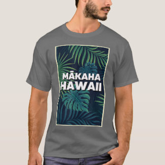Camiseta Makaha Hawaii Beaches Palm Leaves Summer Art 