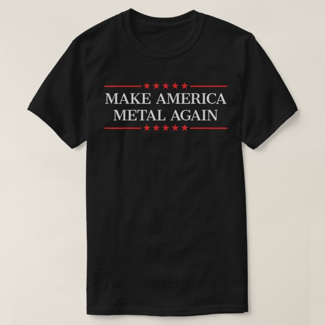Camiseta Make America Metal Again 292 (Frente do Design)