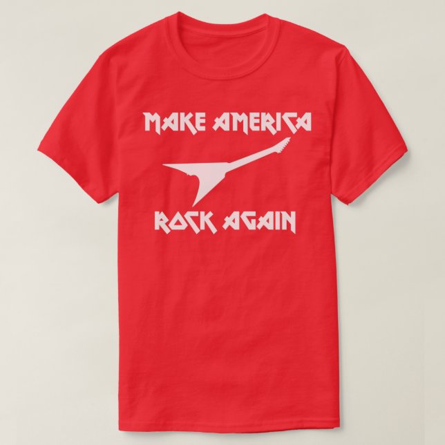 Camiseta Make America Rock Again (Frente do Design)