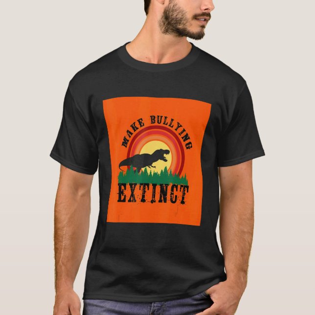 Camiseta Make Bullying Extinct We Wear Orange For Unity Day (Frente)