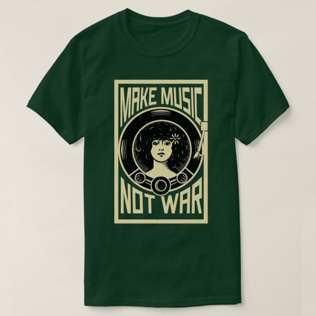 Camiseta Make Music Not War 1  (Frente do Design)