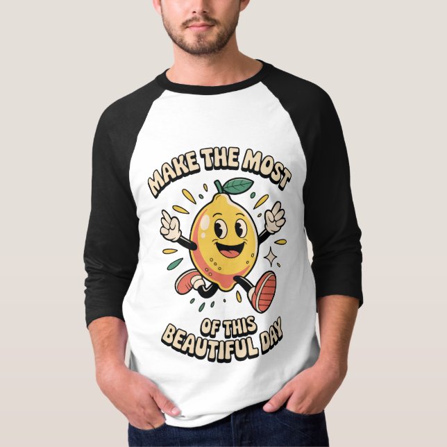 Camiseta Make the Most – Lemon Power Men's (Frente)