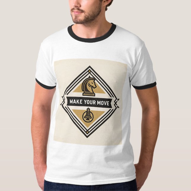 Camiseta Make Your Move – Chess Piece Design (Frente)