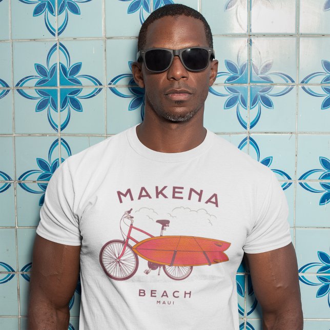 Camiseta Makena Beach Maui Vintage Beach Surfing (Criador carregado)
