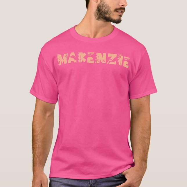 Camiseta Makenzie Personalizado Boys Dinossaur T Rex Cute C (Frente)