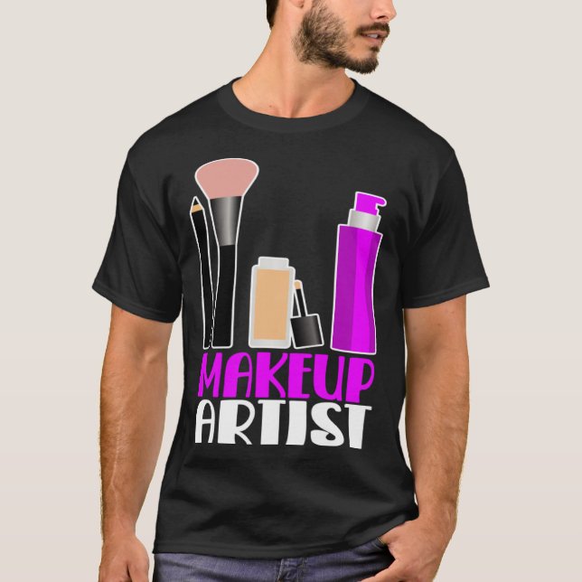 Camiseta Makeup artist beautician cosmetics (Frente)