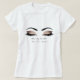 Camiseta Makeup Artist Beauty Lash Studio Rosa Glitter Dour (Frente do Design)