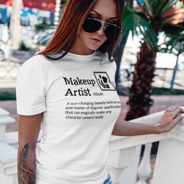 Camiseta Makeup Artist Definition Light Mode - Film Crew (Criador carregado)