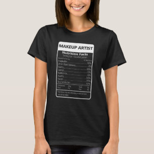 Camiseta Makeup Artist Nutrition Fata Gráfico Sarcástico