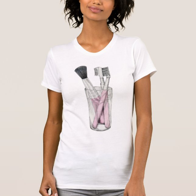 Camiseta Makeup Brushes (Frente)