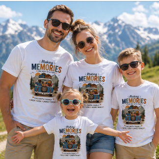 Camiseta Making Memories One Mile at a Time | Custom Family
