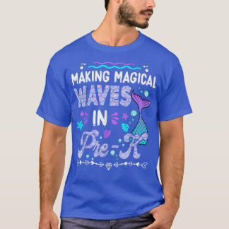 Camiseta Making My Waves In Pre-K Mermaid Back To School Gi