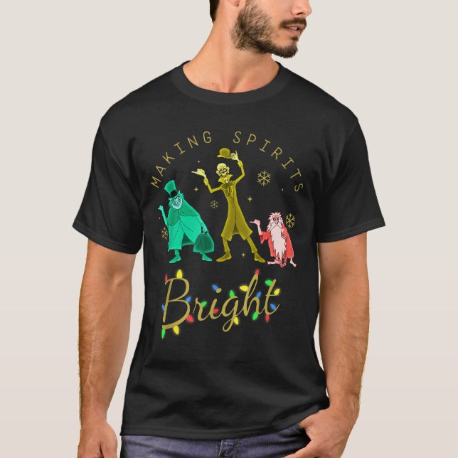 Camiseta Making Srits Bright Christmas Retro Groovy Christm (Frente)
