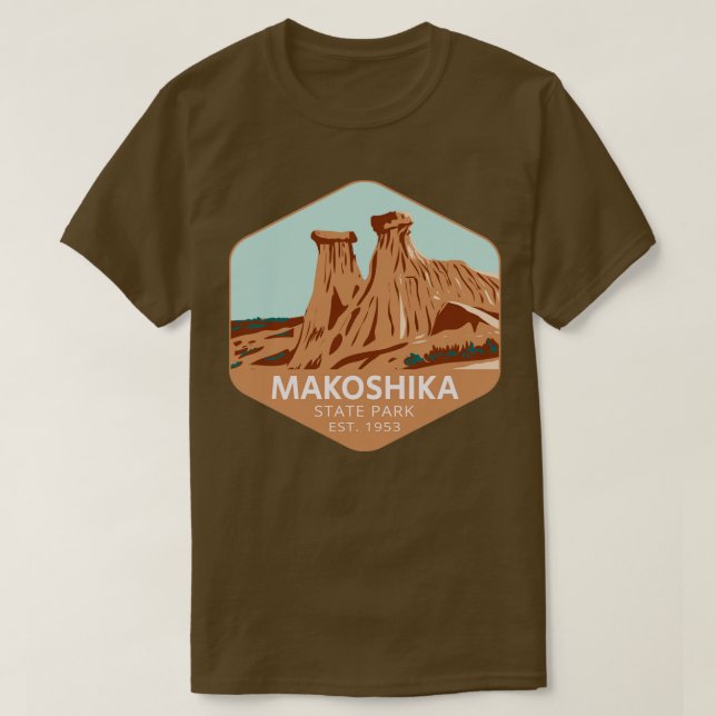 Camiseta Makoshika State Park Montana (Frente do Design)