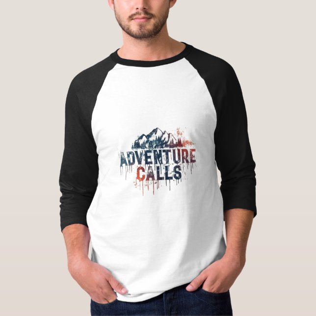 Camiseta Mal-colorido: Chamadas de Aventura (Frente)