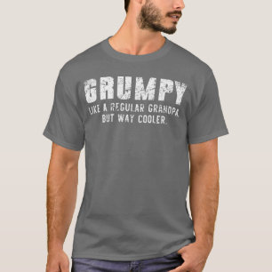 Camiseta Mal-humorado como um avô, mas muito mais legal, só