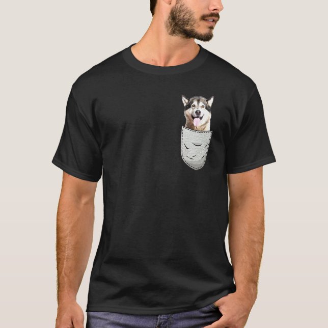 Camiseta Mal Mally Chest Pocket Para Proprietários De Cacho (Frente)