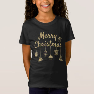 Camiseta Mal Natal Ornaments - Ouro