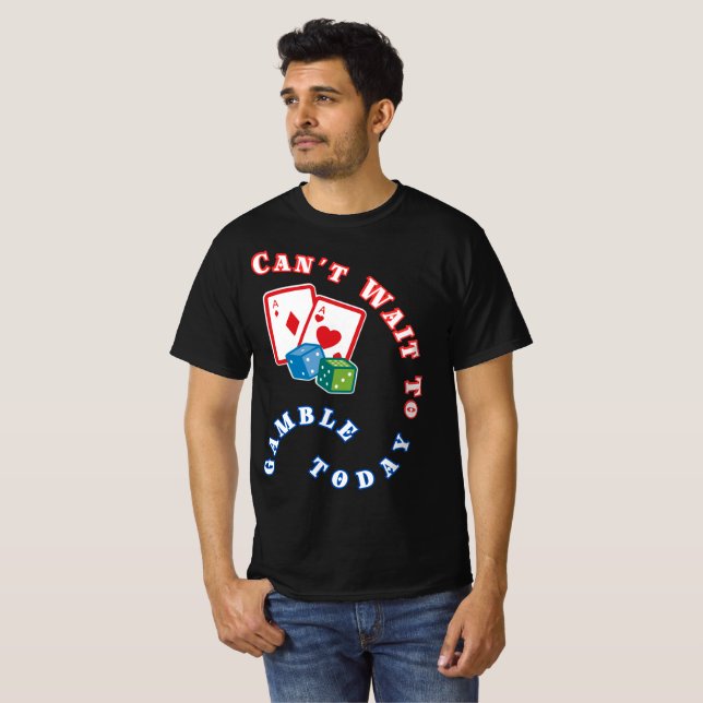Camiseta Mal posso esperar para jogar hoje (Frente Completa)