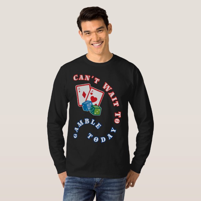 Camiseta Mal posso esperar para jogar hoje (Frente Completa)