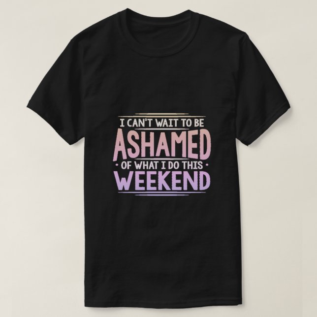 Camiseta Mal posso esperar para ser... (Frente do Design)
