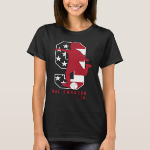 Camiseta Mal Swanson 9 USWNT Players Association USA Soccer