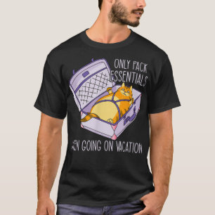 Camiseta Mala Engraçada Apenas Embalagem Essencial de Camis