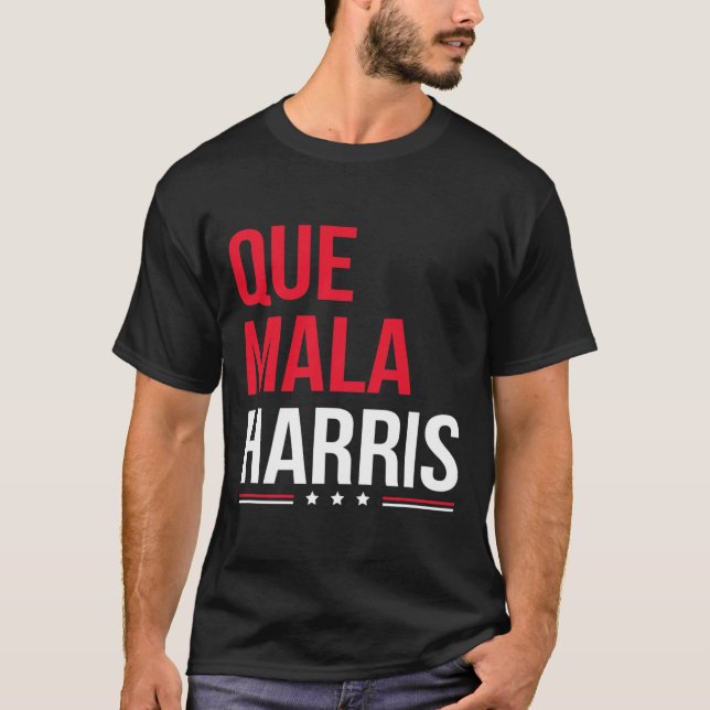 Camiseta Mala Harris Anti Kamala Harris Joe Biden Border Pr (Frente)