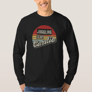 Camiseta Malabarismo É Meu Cárdio Vintage Retro Malabarismo