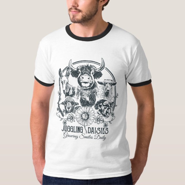 Camiseta Malabarizando a Fazenda das margaridas (Frente)