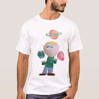 Camiseta Malabarizando Planetas Tripulantes T-Shirt