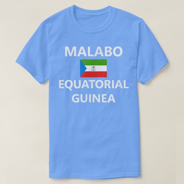 Camiseta Malabo Equatorial Guinea Flag City  (Frente do Design)