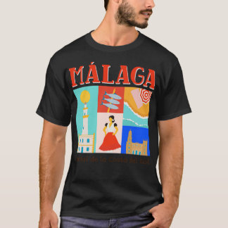 Camiseta Malaga Espanha Espana