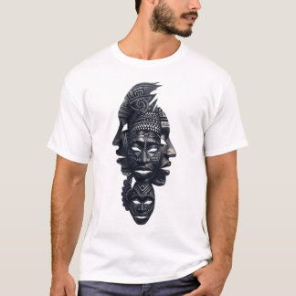 Camiseta Malagasy Ancestral Mask Tribal Spirit T-Shirt