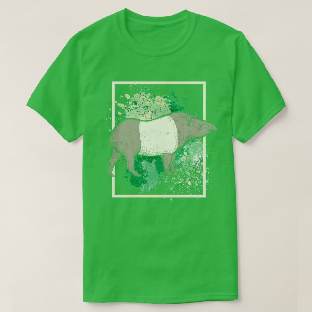 Camiseta Malaio Tapir (Frente do Design)