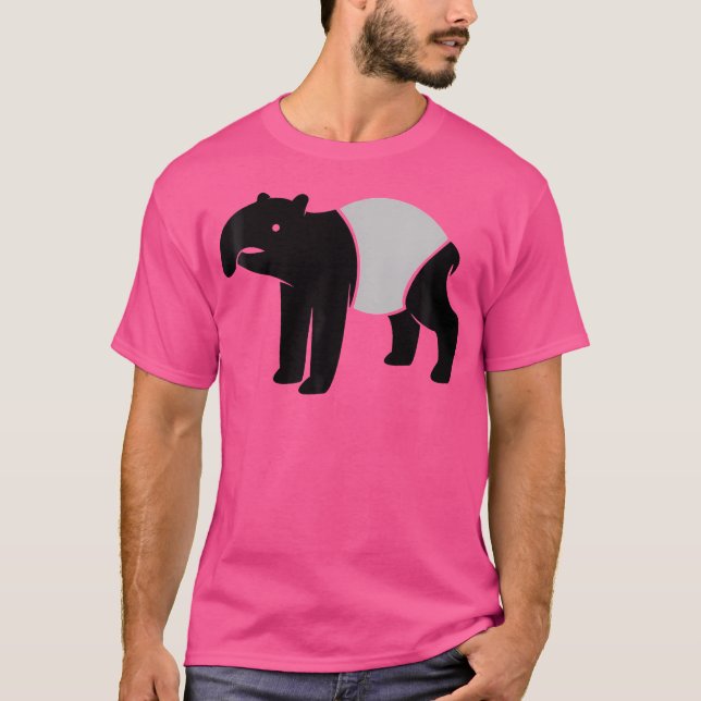 Camiseta Malaio Tapir Graphic Whimsical Outdoor Camping Co (Frente)