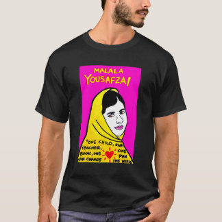 Camiseta Malala Yousafzai Pop Arte Folclórica amigos