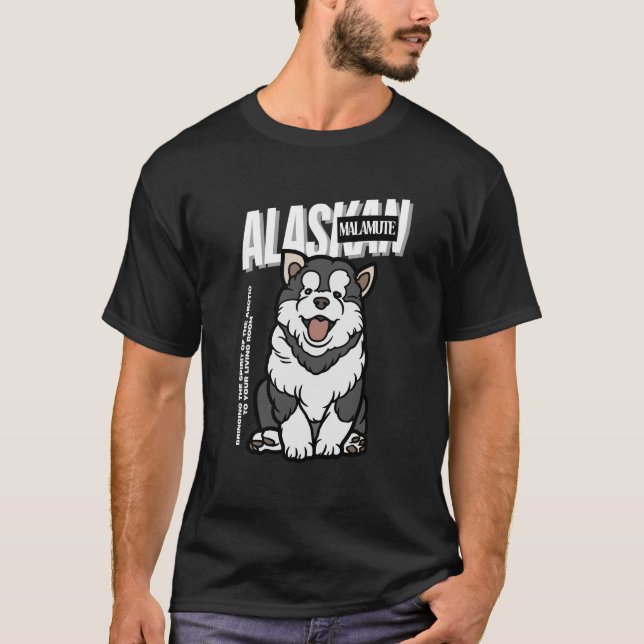 Camiseta Malamute do Alasca  (Frente)