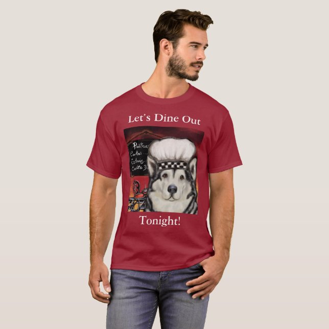 Camiseta Malamute do Alasca (Frente Completa)