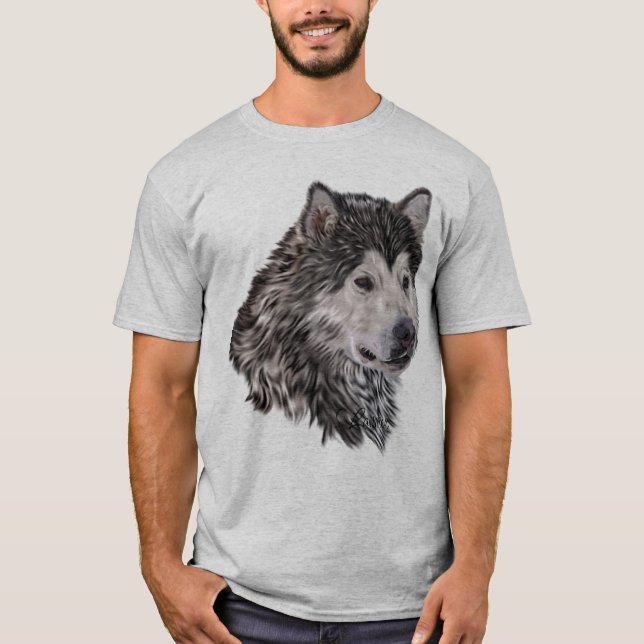 Camiseta Malamute do Alasca (Frente)