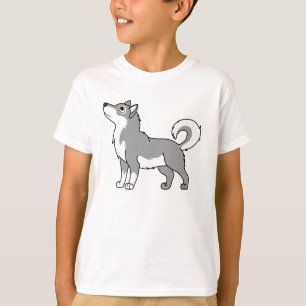 Camiseta Malamute do Alasca cinzento