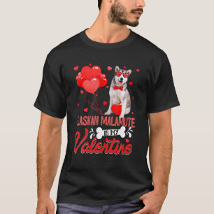 Camiseta Malamute é um Namorados, um cão de sobra.
