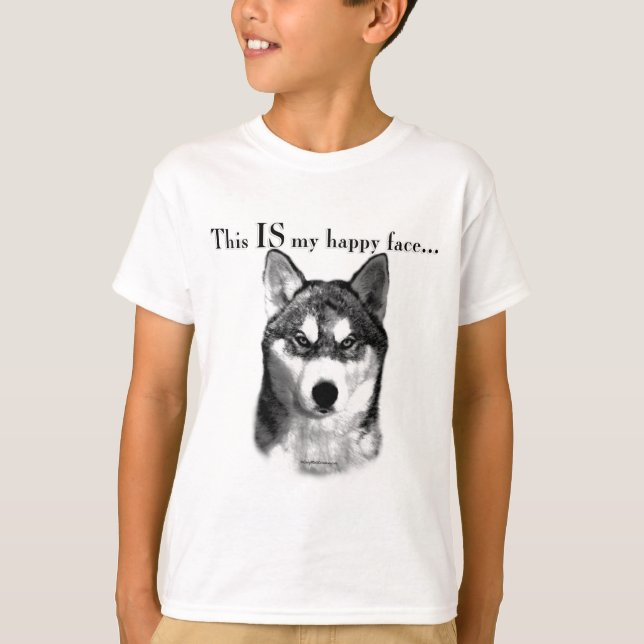 Camiseta Malamute Happy Face (Frente)