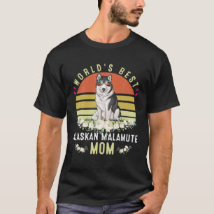 Camiseta Malamute Mãe Cachorro Mama Engraçado Do Mundo