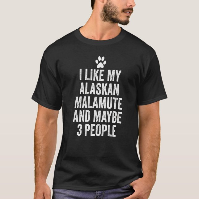 Camiseta Malamute Talvez 3 Pessoas Rouco (Frente)