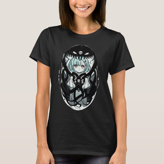 Camiseta Malandro Halloween Dark Art Monster Skull (Frente)