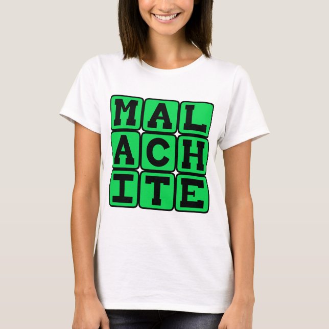 Camiseta Malaquita, Cor Verde (Frente)