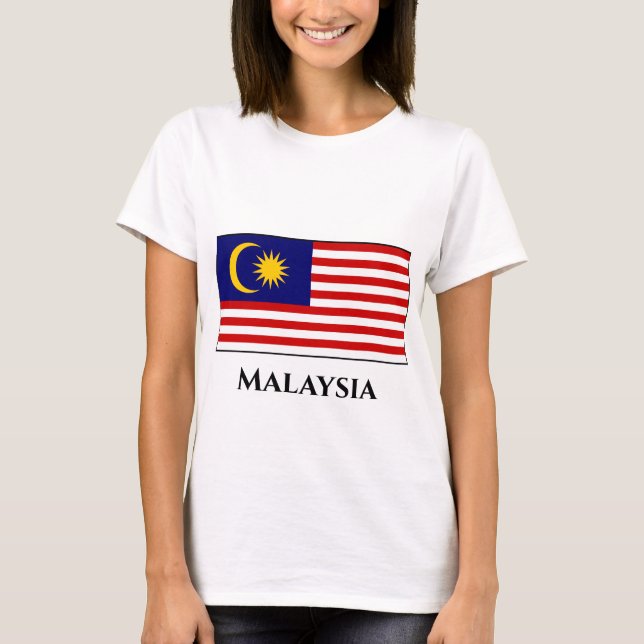 Camiseta Malásia Flag T-Shirt (Frente)