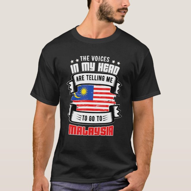 Camiseta Malásia Na Minha Cabeça (Frente)