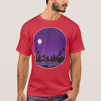 Camiseta malásia pela noite com Palms T-Shirt